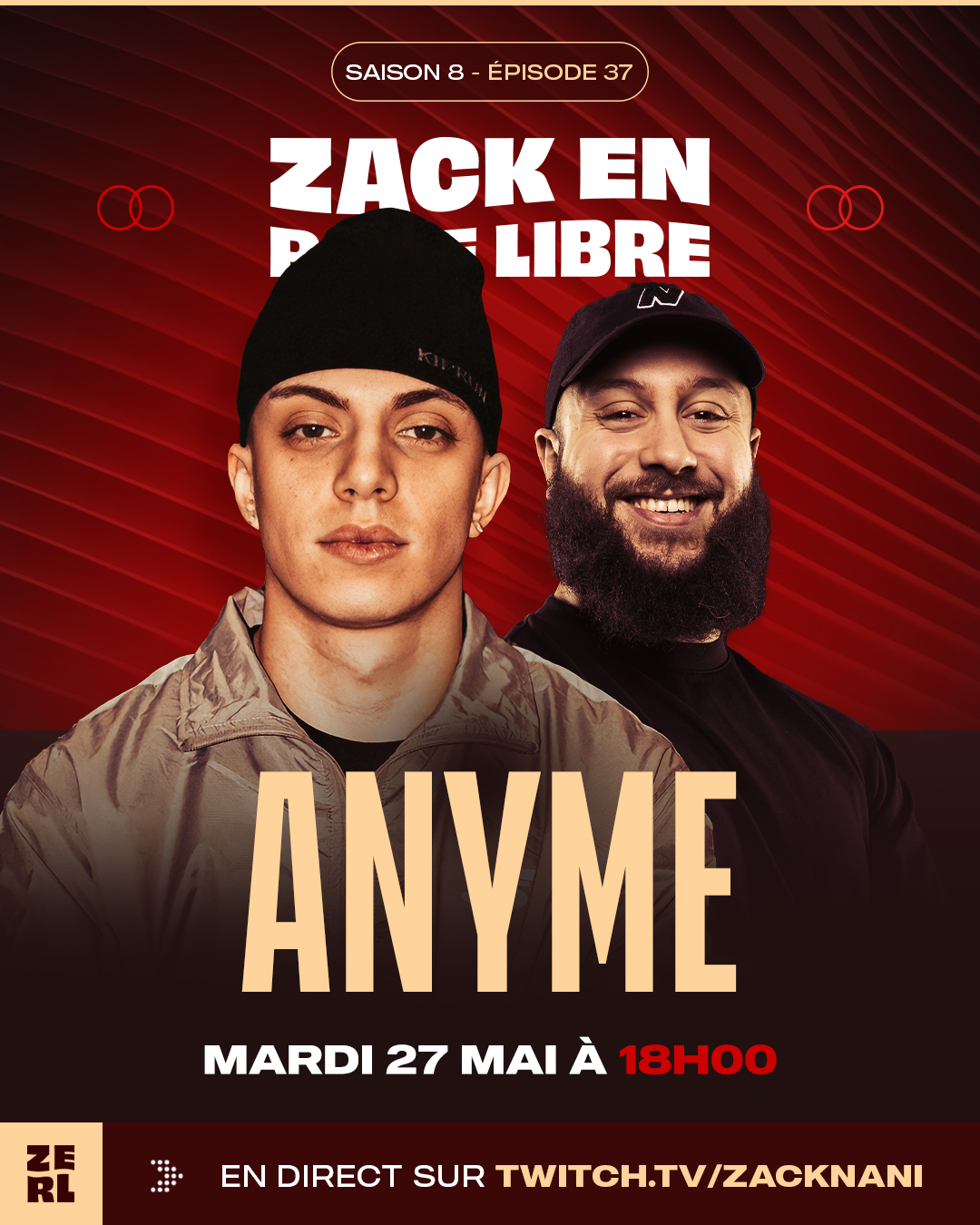 Zack en Roue Libre avec Anyme